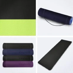LifeGoods Yogamat - 61x183x0,6cm - Draagriem - Extra Dik - Blauw -FitForce Outlet Winkel 1200x1200 883
