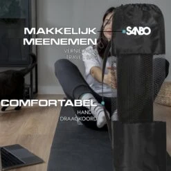 Sanbo Yoga Mat - Zwart - Incl. Luxe Draagtas - 183 X 61 X 0.8 Cm - Extra Dik 8mm - Waterafstotend - Fitness Mat - Meditatie Mat 14 Sanbo Yoga Mat - Zwart - Incl. Luxe Draagtas - 183 X 61 X 0.8 Cm - Extra Dik 8mm - Waterafstotend - Fitness Mat - Meditatie Mat -FitForce Outlet Winkel 1200x1200 893