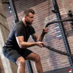 ZEUZ® Premium 9 Meter Battle Rope Inclusief Nylon Sleeve & Bevestigingsmateriaal – Training Touw – Fitness & Crossfit – Thuis Trainen -FitForce Outlet Winkel 1200x1200 917