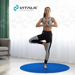 Ronde Yoga Mat Anti Slip (140 Cm Doorsnede) - Yogamat Extra Dik (6mm) - Yoga Matje | VITALIC -FitForce Outlet Winkel 1200x1200 923