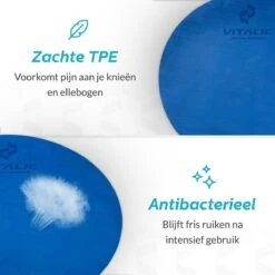 Ronde Yoga Mat Anti Slip (140 Cm Doorsnede) - Yogamat Extra Dik (6mm) - Yoga Matje | VITALIC -FitForce Outlet Winkel 1200x1200 924