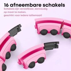 Niftyneeds Hula- Verstelbare Fitness Hoelahoep Met Gewicht En Digitaal Scherm - Hula Hoop Fitness -Hoelahoep Voor Volwassenen En Kinderen - Roze - Digitale Teller -FitForce Outlet Winkel 1200x1200 937