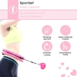 FAVE Verstelbare Hoelahoep Met Gewicht – Hula Hoep Fitness – Weighted – Hoepel – Voor Volwassenen En Kinderen - Roze 14 FAVE Verstelbare Hoelahoep Met Gewicht – Hula Hoep Fitness – Weighted – Hoepel – Voor Volwassenen En Kinderen - Roze -FitForce Outlet Winkel 1200x1200 963