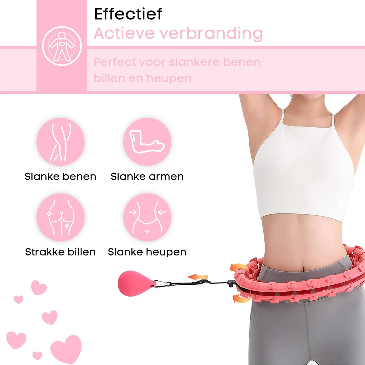 FAVE Verstelbare Hoelahoep Met Gewicht – Hula Hoep Fitness – Weighted – Hoepel – Voor Volwassenen En Kinderen - Roze 8 FAVE Verstelbare Hoelahoep Met Gewicht – Hula Hoep Fitness – Weighted – Hoepel – Voor Volwassenen En Kinderen - Roze - Afbeelding 8