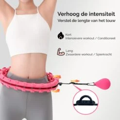 Zoluko Hoelahoep - Incl. E-Book - Hula Hoop - Hoepel - Hoelahoep Fitness - Hula Hoop Fitness - Fitness Hoepel - Weighted Hula Hoop - Weight Hoop - Hoelahoep Met Gewicht - Hoelahoep Volwassenen - Hoepel Fitness - Body Hoop - 1.7 KG - Roze -FitForce Outlet Winkel 1200x1200 986