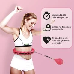 Zoluko Hoelahoep - Incl. E-Book - Hula Hoop - Hoepel - Hoelahoep Fitness - Hula Hoop Fitness - Fitness Hoepel - Weighted Hula Hoop - Weight Hoop - Hoelahoep Met Gewicht - Hoelahoep Volwassenen - Hoepel Fitness - Body Hoop - 1.7 KG - Roze -FitForce Outlet Winkel 1200x1200 987