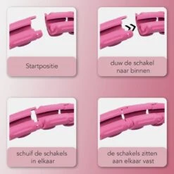 Innovision Hoela Hoep - Met Calorieteller En Gewicht - Fitness Hoelahoep - 1 KG - Voor Volwassenen En Beginners - Roze -FitForce Outlet Winkel 1200x1200 999