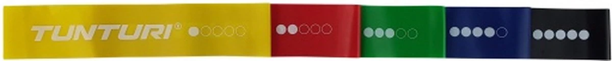 Tunturi Resistance Band Set - Weerstandsbanden - Fitness Elastiek - 5 Stuks - Incl. Gratis Fitness App 12 Tunturi Resistance Band Set - Weerstandsbanden - Fitness Elastiek - 5 Stuks - Incl. Gratis Fitness App - Afbeelding 12