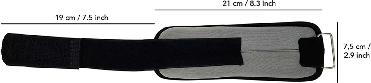 Tunturi Variabel Enkelgewichten En Polsgewichten - 2x 0,5 Kg - Grijs 11 Tunturi Variabel Enkelgewichten En Polsgewichten - 2x 0,5 Kg - Grijs - Afbeelding 11