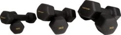 Tunturi Gewichten Centuri - Halterset - Dumbbell Set - Neopreen Dummbbells - 1 T/m 3kg - 3 Paar - Incl. Gratis Fitness App 17 Tunturi Gewichten Centuri - Halterset - Dumbbell Set - Neopreen Dummbbells - 1 T/m 3kg - 3 Paar - Incl. Gratis Fitness App -FitForce Outlet Winkel 1200x354