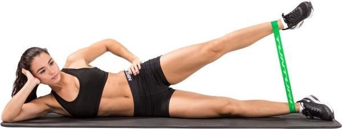 Tunturi 4 Weerstandsbanden Set - Mini Power Body Band - Weerstandsband - Fitness Elastiek - Fitnessband - Trainingsband - Gymnastiekband - Incl. Gratis Fitness App 10 Tunturi 4 Weerstandsbanden Set - Mini Power Body Band - Weerstandsband - Fitness Elastiek - Fitnessband - Trainingsband - Gymnastiekband - Incl. Gratis Fitness App - Afbeelding 10