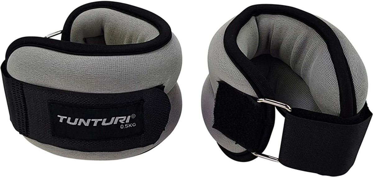 Tunturi Variabel Enkelgewichten En Polsgewichten - 2x 0,5 Kg - Grijs 6 Tunturi Variabel Enkelgewichten En Polsgewichten - 2x 0,5 Kg - Grijs - Afbeelding 6