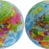 Merkloos 2x Anti-stress Balletje Planeet Aarde/wereldbol/globe 7 Cm - Stressballen - Squishy - Anti-stress Producten