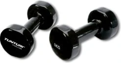 Tunturi Dumbbell Set - 2 X 5,0 Kg - Vinyl - Zwart - Incl. Gratis Fitness App -FitForce Outlet Winkel 1200x623