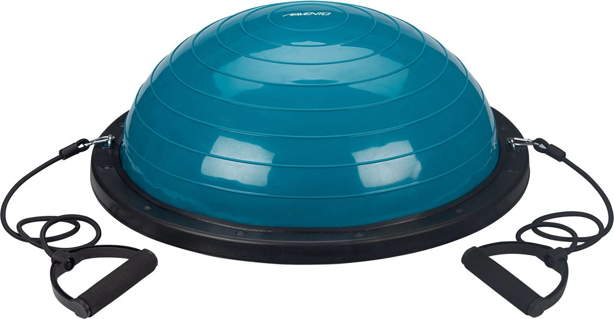 Avento Balanstrainer + 2 Weerstandsbanden - Ø 58 Cm - Blauw/Zwart 1 Avento Balanstrainer + 2 Weerstandsbanden - Ø 58 Cm - Blauw/Zwart