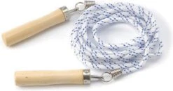 Tunturi Nylon Springtouw - Sport Springtouw - Fitness Springtouw Met Houten Handgrepen - 280 Cm - Incl. Gratis Fitness App