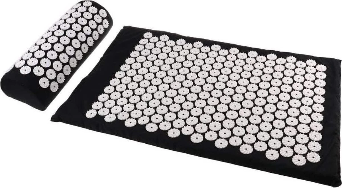 Parcura Acupressuur Mat Met Kussen 67x40 Cm - Spijkermat Acupunctuur Met 8500 Drukpunten - Incl. Draagtas - Zwart 6 Parcura Acupressuur Mat Met Kussen 67x40 Cm - Spijkermat Acupunctuur Met 8500 Drukpunten - Incl. Draagtas - Zwart - Afbeelding 6