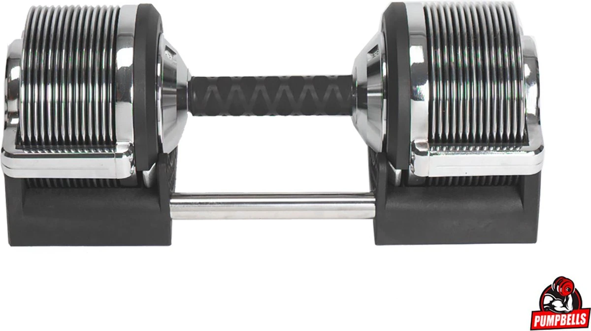 PUMPBELLS - Verstelbare Dumbbell - 3kg T/m 32kg - 30 DUMBBELLS IN ÉÉN! - Professionele Halter 7 PUMPBELLS - Verstelbare Dumbbell - 3kg T/m 32kg - 30 DUMBBELLS IN ÉÉN! - Professionele Halter - Afbeelding 7