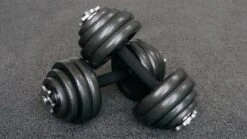 Verstelbare Dumbbell Set 30 Kg Met Koffer - Gietijzeren Gewichten - 2x 15 Kg -FitForce Outlet Winkel 1200x674