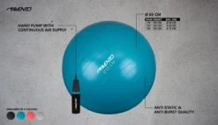 Avento Fitness/Gymbal + Pomp - Ø 65cm - Zwart -FitForce Outlet Winkel 1200x690 13