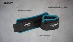 Avento Pols/Enkel Gewicht Neopreen - 2x 0.5 Kg - Zwart/Blauw 15 Avento Pols/Enkel Gewicht Neopreen - 2x 0.5 Kg - Zwart/Blauw -FitForce Outlet Winkel 1200x690 6