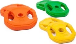 Rubber DualGrip Aerobic Pump Set - 20 KG - Bodypump Halterset Barbell Met Dual Grip Gewichten Voor Pump Fitness -FitForce Outlet Winkel 1200x699 1