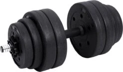 Songmics Dumbells - Halterset - Gewichten - Dumbells Set - Halters Verstelbaar - Met Verbindingsbuis - Set Van 30 Kg - Geel - Zwart -FitForce Outlet Winkel 1200x699