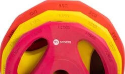 RS Sports Aerobic Pump Set - Halterset Met Gewichten - 130 Cm Stang - Totaal 20 Kg - Rubber Schijven -FitForce Outlet Winkel 1200x714