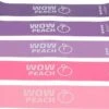 Wow Peach - Premium Weerstandsbanden Van Hoge Kwaliteit ROZE/PAARS - Set Van 5 Resistance Banden - Fitness Elastiek - Without Lemons - WOW Peach