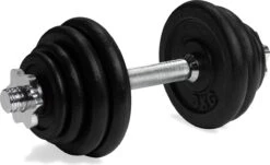 Dumbbellset - VirtuFit Verstelbare Dumbbellset Pro - Halterset - Gietijzer - 15 Kg