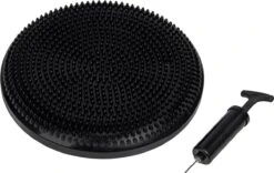 Wiebelkussen + Pomp - Balanskussen - Balansbord - Volwassenen En Kinderen - Met Pomp - 34CM - Black