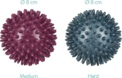 Navaris Massagebal Egel 2 Stuks - Ronde Massagebal Voor Hand, Voet En Rug - Fitnessbal Met Diameter 8 Cm - Medium En Hard -FitForce Outlet Winkel 1200x766