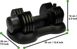 Tunturi Selector Dumbbell - Halterset - Dumbbell Set - Verstelbare Dumbbell - 12,5kg - Incl. Gratis Fitness App -FitForce Outlet Winkel 1200x768 1