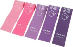 Wow Peach - Premium Weerstandsbanden Van Hoge Kwaliteit ROZE/PAARS - Set Van 5 Resistance Banden - Fitness Elastiek - Without Lemons - WOW Peach -FitForce Outlet Winkel 1200x769 2