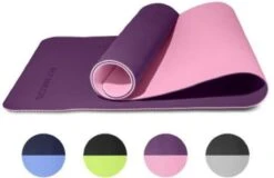 Rankos Sport Fitnessmat – 183 Cm X 61 Cm X 0.6 Cm – Paars – Yoga Mat - Sport Mat - Inclusief Draagriem – Hoogwaardige Kwaliteit Trainingsmat - Anti Slip Mat - 100% Huidvriendelijk & Duurzaam