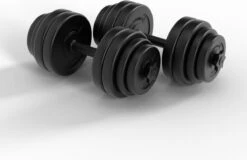 Physionics® Dumbells Halterset 2 X 15 KG (30 Kg) - Verstelbaar - 16 Losse Gewichten -FitForce Outlet Winkel 1200x779