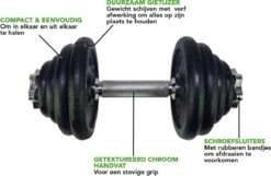 RS Sports Dumbellset - Halterset Met Gewichten - Totaal 30 Kg - 2 Stangen - Zwart 14 RS Sports Dumbellset - Halterset Met Gewichten - Totaal 30 Kg - 2 Stangen - Zwart -FitForce Outlet Winkel 1200x783 1