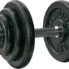 Tunturi Gewichten Gietijzer Totaal 20kg - Halterset Met Schroefsluiting - Dumbbell Set - 1 Halterstang - 30mm - Incl. Gratis Fitness App