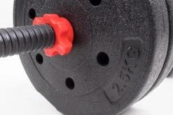 Dumbbellset 25 Kg Met Halterstang - Dumbbells Verstelbaar - Halterset - Fitness Gewichten Set - Rood/zwart -FitForce Outlet Winkel 1200x800 12