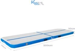 KM-Fit Gymnastiekmat Opblaasbare Airtrack Fitness Sport Gym Mat 3 M Blauw -FitForce Outlet Winkel 1200x809