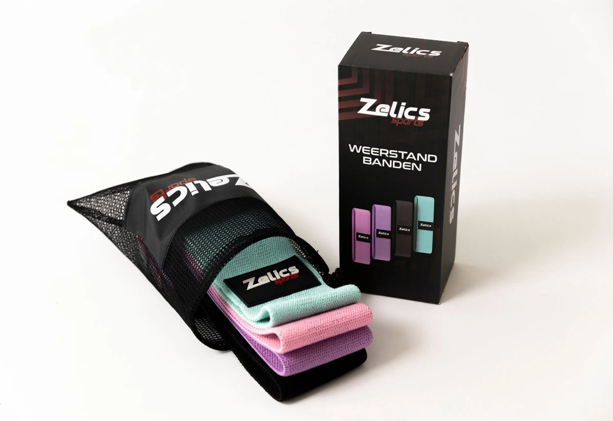 Zelics Sports - 4stuks Weerstandsbanden Voor Fitness Inclusief Work-Out Guide - Booty Bands - Resistance Bands - Fitness Elastiek - 4 Stuks Verschillende Weerstanden 8 Zelics Sports - 4stuks Weerstandsbanden Voor Fitness Inclusief Work-Out Guide - Booty Bands - Resistance Bands - Fitness Elastiek - 4 Stuks Verschillende Weerstanden - Afbeelding 8