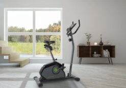 Tunturi Cardio Fit B40 Hometrainer - Fitnessfiets Met Lage Instap - 8 Weerstandsniveaus - Voorzien Van Tablethouder En Transportwielen -FitForce Outlet Winkel 1200x837 2