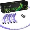 Fitlab Fitness Hoelahoep Met Gewicht - Paars/Wit - 1 Tot 4 KG - Volwassenen - Hula Hoop/Sport Hoepel/Weight Hoop