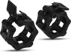 MJ Sports Premium Jaw Collar Set - Haltersluitingen - Halterklemmen - Halterstangsluiting - Jaw Collars - Olympic Barbell - Fitness - Set Van 2 - 50mm - Zwart -FitForce Outlet Winkel 1200x873