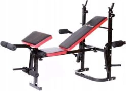 Halterbank INC. 50 Kg GEWICHTEN - Sportbank - Fitnessbank + Halterschijven + 1 Halterstang + 2 Dumbbells - Multifunctioneel - Volledig Instelbaar - Opklapbaar -FitForce Outlet Winkel 1200x874 1