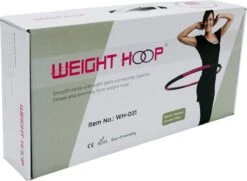 Weight Hoop New Style - Fitness Hoelahoep - 1,8 Kg - Ø 100 Cm - Blauw/zwart -FitForce Outlet Winkel 1200x878 3