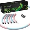 Fitlab Fitness Hoelahoep Met Gewicht - Roze/Blauw - 1 Tot 4 KG - Volwassenen - Hula Hoop /Sport Hoepel/Weight Hoop