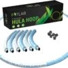 Fitlab Fitness Hoelahoep Met Gewicht - Blauw/Wit - 1 Tot 4 KG - Volwassenen - Hula Hoop/Sport Hoepel/Weight Hoop