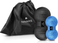 Navaris 2x Peanut Duo Massage Ball - In Twee Maten - Bal Voor Zelfmassage - Triggerpoint Massage - Massagebal In Pindavorm - Verschillende Kleuren -FitForce Outlet Winkel 1200x882 2
