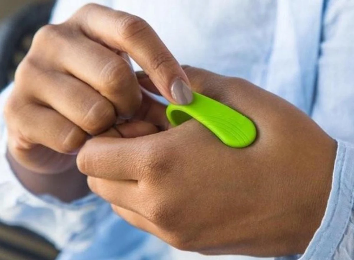 Merkloos Acurelief - Migraine - Hoofdpijn - Massage - Ontspanning - Hand - Verlichting - Stress - Meditatie - Zen - Anti Stress - Acupunctuur - Klem - Rug - Nek Massage 2 Merkloos Acurelief - Migraine - Hoofdpijn - Massage - Ontspanning - Hand - Verlichting - Stress - Meditatie - Zen - Anti Stress - Acupunctuur - Klem - Rug - Nek Massage - Afbeelding 2